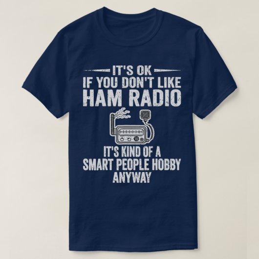 ヴィンテージ頭が切れるピープルHobby Ham Radio Operators Ama Tシャツ (デザイン正面)