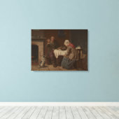 ヴィンテージ頼のリトグラ賛美フ キャンバスプリント (インサイチュ (ウッドフロア))