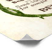 ヴィンテージ顔粉末Ad 1907年（着色済み） ポスター (角)