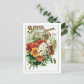 ヴィンテージ類別花シードパケット ポストカード (スタンド正面)