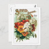 ヴィンテージ類別花シードパケット ポストカード (正面/裏面)