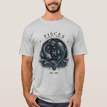 ヴィンテージ風うお座Tシャツ