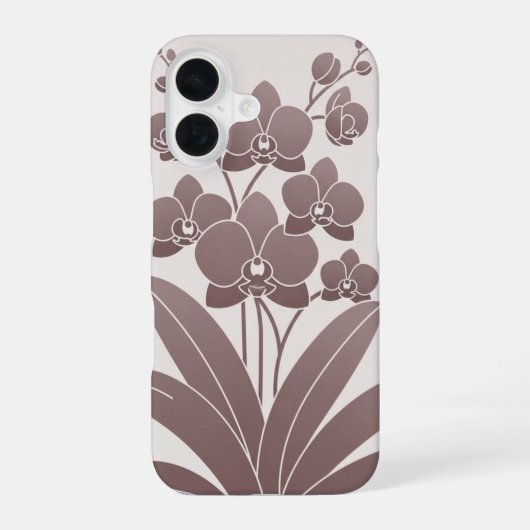 ヴィンテージ風にアレンジされた蘭の花束 iPhone 16ケース (裏面)