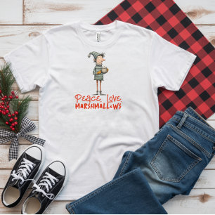 ヴィンテージ風のキャラクター・エルフの皮肉な願い Tシャツ