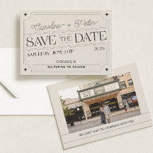 ヴィンテージ風のマッチボックス「Save the Date」