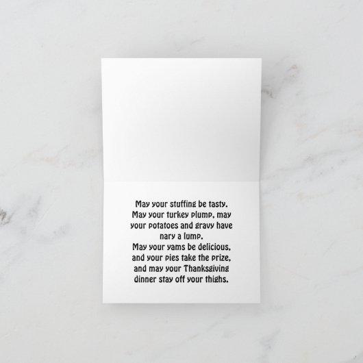 ヴィンテージ風の再現トルコ カード (内部)