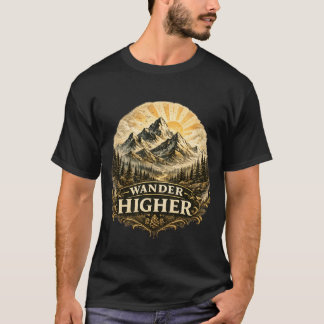 ヴィンテージ風の山の冒険 Tシャツ