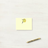 ヴィンテージ風の月の男はしご達が月に ポストイット (デスク上)