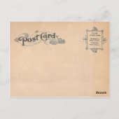 ヴィンテージ風の母の愛の絵葉書 ポストカード (裏面)