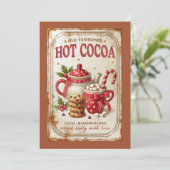 ヴィンテージ風の素敵な伝統的なクリスマス シーズンカード (スタンド正面)