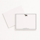 ヴィンテージ風の馬をモチーフにした便箋 招待状