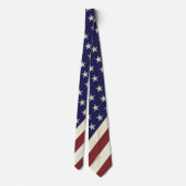ヴィンテージ風アメリカ国旗 ネクタイ (裏面)