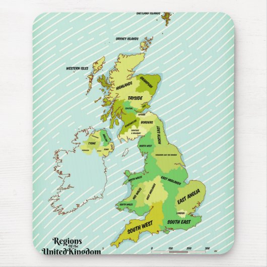 ヴィンテージ風イギリス諸島航海天気予報 マウスパッド (正面)