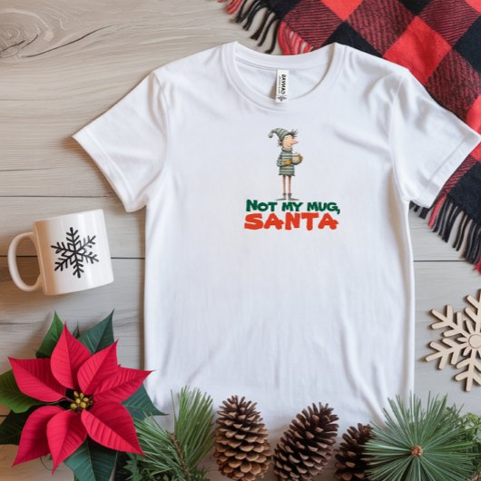 ヴィンテージ風キャラクター・エルフの皮肉な願い Tシャツ