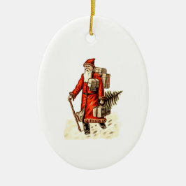 ヴィンテージ風サンタクロース クリスマスオーナメント