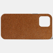 ヴィンテージ風ダメージコーヒー色レザー質感 Case-Mate iPhoneケース (裏面 (横))