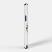 ヴィンテージ風ドゥードル植物模様 iPhoneケース (右側面)
