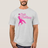 ヴィンテージ風ピンクキャラクターTシャツ Tシャツ (正面)