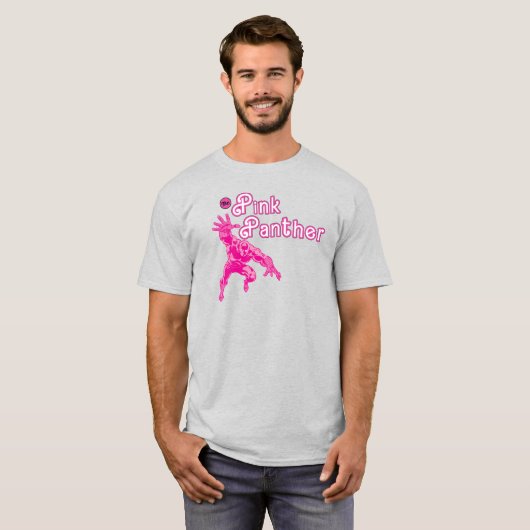 ヴィンテージ風ピンクキャラクターTシャツ Tシャツ (正面フル)
