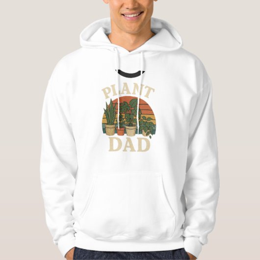ヴィンテージ風レトロな植物図鑑Tシャツデザイン パーカ (正面)