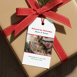 ヴィンテージ風レトロな犬の写真を使ったクリスマスグッズ ギフトタグ