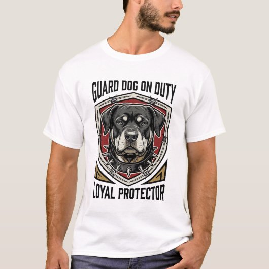 ヴィンテージ風保護犬アートTシャツ_1 Tシャツ (正面)