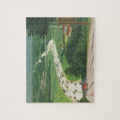 ヴィンテージ風光明媚なアメリカの高速道路、車の道路の旅 ジグソーパズル (縦)