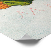 ヴィンテージ風刺ロシアの支配マップ ポスター (角)