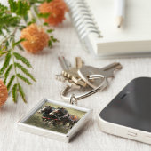 ヴィンテージ風化クレイデール葉書 キーホルダー (側面)