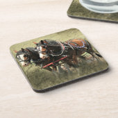 ヴィンテージ風化クレイデール葉書 コースター (左側)