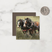 ヴィンテージ風化クレイデール葉書 ノートカード (正面/裏面インサイチュ)