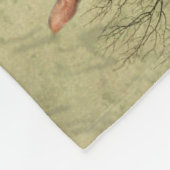 ヴィンテージ風化クレイデール葉書 フリースブランケット (角)