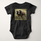 ヴィンテージ風化クレイデール葉書 ベビーボディスーツ (裏面)