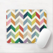 ヴィンテージ風変わりなシェブロン-色愛 マウスパッド (マウス)