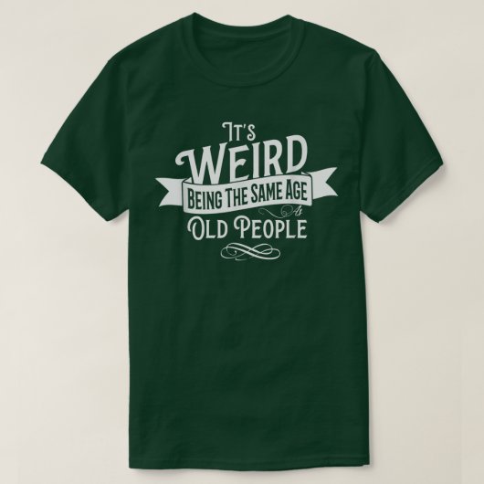 ヴィンテージ風変わりは老人と同じ年だ Tシャツ (デザイン正面)