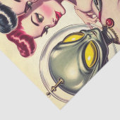 ヴィンテージ風変わりパルプSci-Fi女子 薄葉紙 (詳細)