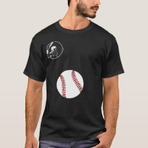ヴィンテージ風大型赤い野球バッターTシャツ
