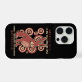 ヴィンテージ風日本ウサギ食事ビデオミームエキセントリック iPhoneケース (裏面横)
