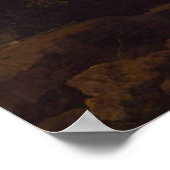 ヴィンテージ風景油絵ムーディダークアカデミア ポスター (角)