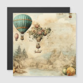 ヴィンテージ風景熱気球(1) (正面/裏面)