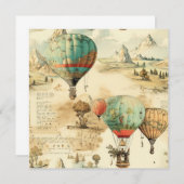 ヴィンテージ風景熱気球(10) (正面/裏面)