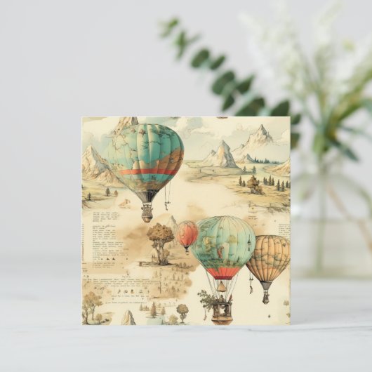 ヴィンテージ風景熱気球(10) (スタンド正面)