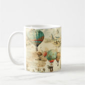 ヴィンテージ風景熱気球(10) コーヒーマグカップ (左)