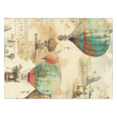 ヴィンテージ風景熱気球(10) テーブルクロス (正面(横))