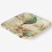 ヴィンテージ風景熱気球(10) ペーパープレート (傾斜あり)