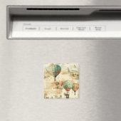 ヴィンテージ風景熱気球(10) マグネット (インサイチュ (食洗機))