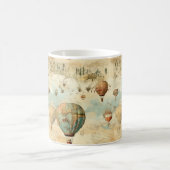 ヴィンテージ風景熱気球(11) コーヒーマグカップ (中央)