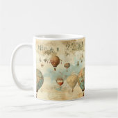 ヴィンテージ風景熱気球(11) コーヒーマグカップ (左)