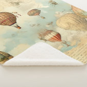 ヴィンテージ風景熱気球(11) シェルパブランケット (3/4)