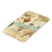 ヴィンテージ風景熱気球(11) マグネット (左側)